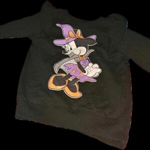 Disney Minnie Mouse Black and Purple Kids Sweater